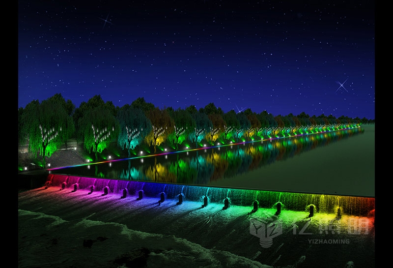 河道景觀帶-河道景觀照明工程設計